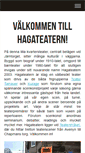 Mobile Screenshot of hagateatern.se